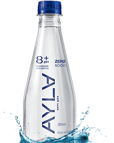 AYLA® 8+ pH - Ayla é uma água naturalmente alcalina.
