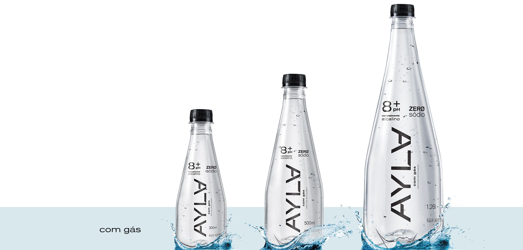 AYLA® 8+ pH - Ayla é uma água naturalmente alcalina.